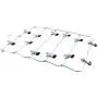 Homend 6 Tier Skirt Hangers Foldable Pants Hangers Closet Organizer Stainless Steel Fold up Space Saving Hangers (3 Pack)