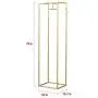FURVOKIA Clothes Retail Heavy Duty Metal Garment Racks,Clothing Store Hanger Storage Shelves,Floor-Standing Display Rack (Gold Square Tube, 75" H)