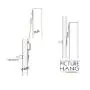 French Cleat Hanger 10 Inch - 2 Pack - Picture, Mirror, Whiteboard, Pallet or Panel Wall Mount Bracket - Z Bar Hanger Supports 50 lbs