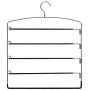 Corodo Black Pants Hangers 3 Pack, No Slip Multi Pant Hanger for Jeans Trousers, Skirts, Scarf, 5 Tier Swing Arm Pant Rack