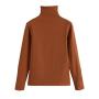 Toimothcn Womens Cotton Sweater Tops Blouse Long Sleeve Turtleneck Stretch Casual Bottoming Top