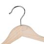 Cocomaya 12.6 Inch Unfinished Natural Wooden Kids Baby Children Toddler Hanger Coats Clothes Dress Shirts Hanger with 360 Swivel Hook, Pack of 10