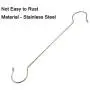 Maydahui 14PCS Extra Long S Shaped Hooks(7PCS 16 inch+7PCS 12 inch) Plant Hanging Hooks Stainless Steel Silver Hanger for Kitchenware Pergola Bird Feeder Flower Basket Indoor Outdoor Uses