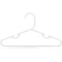 HANGERWORLD 20 White 11.4inch Plastic Kids Coat Clothes Garment Pants Skirt Bar Baby Toddler Hangers