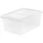 17 Quart Plastic Storage Boxes IRIS, Clear, 1 Pack