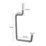 Garage Hooks,Cheaboom Heavy Duty Bike Storage Hooks Wall Hooks Screw-in Utility Storage Hangers Shed Garage Garden Hook Plastic Coated for Wall Mount/Ceiling (Grey Square Bike Hook x 6)
