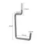 Garage Hooks,Cheaboom Heavy Duty Bike Storage Hooks Wall Hooks Screw-in Utility Storage Hangers Shed Garage Garden Hook Plastic Coated for Wall Mount/Ceiling (Grey Square Bike Hook x 6)