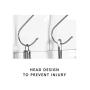 YEAVS 50 Pack S Shaped Hooks, Heavy Duty Stainless Steel S Hooks Hanging Rack Hangers for Hanging Kitchenware Utensils Pan Pots Clothes Bags Towels Plants, Silver