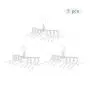 HJYPYJ Magic Hanger,Multifunction Magical Hangers,Detachable PP POM Hanger,Space-Saving Organizer Hangers, Reasonable Spacing/White / 3pcs