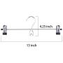 Tosnail 12 Pack Skirt Hangers Add-On Hangers Stackable Hangers Cascading Hangers Pants Hangers with Clips