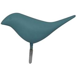 Creative 3D Bird Shape Coat Hat Clothes Hanger Wall Mounted Hook Home Decoration - Light Blue qsbai