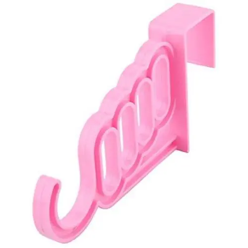 uxcell Plastic Home Room Door Wardrobe Clothes Hanger Towel Scarf Sock Hanging Hook Pink uxcell Plastic Home Room Door Wardrobe Clothes Hanger Towel Scarf Sock Hanging Hook Pink