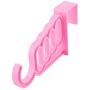 uxcell Plastic Home Room Door Wardrobe Clothes Hanger Towel Scarf Sock Hanging Hook Pink
