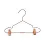 Koobay 12.5" Rose Copper Gold Shiny Steel Wire Coat Clothes Garment Hangers with Pants Bar Fit Closet Hangers (10)
