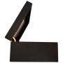 Wooden Tea Boxes Organizer Storage Chest - Matte Black With Removable Compartments