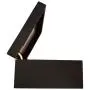 Wooden Tea Boxes Organizer Storage Chest - Matte Black With Removable Compartments