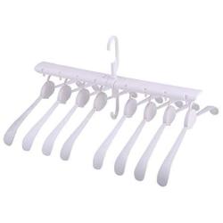 EvaroFly Multipurpose Folding Hanger, 360° Rotatable Storage Clothes Hanger, Household Travel -White 1pc