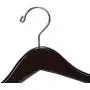 Nature Smile Contoured Wooden Hangers Sturdy Wood Suit Coat Hangers with Locking Bar Chrome Hook Pack of 5 (Walnut) Nature Smile Contoured Wooden Hangers Sturdy Wood Suit Coat Hangers with Locking Bar Chrome Hook Pack of 5 (Walnut)