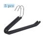 HJYPYJ Magic Hanger,Z-Sponge Non-Slip Multifunctional Hangers,Anti-Shoulder Pants Rack Not Easily Deformed Space Saving Organizer Hanger Strong Bearing Capacity/Black / 5 pcs