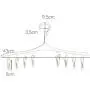 HJYPYJ Magic Hanger,Household PP Multi-Clip Folding Hanger,Durable Space-Saving Organizer Hangers, Not Easily Deformed/Beige / 20 pcs HJYPYJ Magic Hanger,Household PP Multi-Clip Folding Hanger,Durable Space-Saving Organizer Hangers, Not Easily Deformed/Beige / 20 pcs
