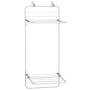 mDesign Long Metal Lightweight Over Door Laundry Drying Rack Organizer, 2 Tiers - for Indoor Air Drying and Hanging Clothing, Towels, Lingerie, Hosiery, Delicates - Folds Compact