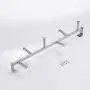 Ghelf 304 Stainless Steel Wire Drawing Vertical Clothes Rail，Wall-Mounted Towel Hanger，Stylish and Simple Towel Hook，Waterproof Rustproof Lengthened Pylon