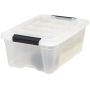 IRIS USA, Inc TB-42 12 Quart Stack & Pull Box, Multi-purpose Storage Bin, 6 Pack, Pearl