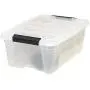 IRIS USA, Inc TB-42 12 Quart Stack & Pull Box, Multi-purpose Storage Bin, 6 Pack, Pearl