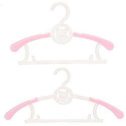 CmfwaMedsr Plastic Adjustable Kids Hanger,Non-Toxic and Tasteless Safe and Environmentally Friendly no Trace Hangers Clothes Trouser Skirt-Blue 10 Pack