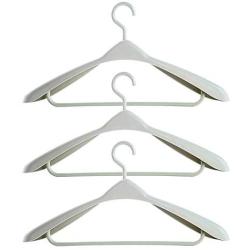 Daliuing Plastic Adult Clothes Hangers Coat Hangers Non-Slip Strong Plastic Clothes Ideal for Delicate Cloth Hanger