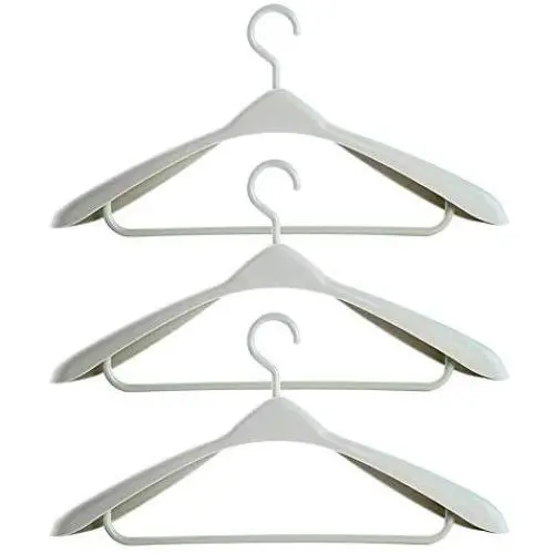 Daliuing Plastic Adult Clothes Hangers Coat Hangers Non-Slip Strong Plastic Clothes Ideal for Delicate Cloth Hanger