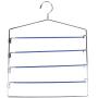 GEQWE Hanger Clothes Pants Hangers 2pack-Multi Layers Metal Pants Slack Hangers Non-Slip 4-Tier Swing Arm Pants Hangers Rack Closet Storage for Camisole, Jacket, Pant, Dress Clothes Hangers