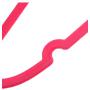 Alger Max 10 Pack Heart Style Plastic Clothes Hangers with Hook Non-Slip Heavy Duty Suit Hangers Space Saving Organizer 22LBS Capacity for Bedroom Closet Clothes Rose Red