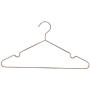 KOOBAY 30Pack 17" Rose Shiny Copper Clothes Metal Wire Hanging Hangers for Shirts Coat Storage & Display