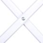Mosunx Folding Clothes Drying Rack Metal, Clothes Dryer for Laundry, Rust Proof Telescopic Towel Hanger, Heavy Duty Clothes Drying Stand (White, 28.3 x 14.6 x 41.3 inches)