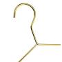 Amber Home Aldut Heavy Duty Gold Wire Metal Coat Hanger Clothes Hangers, Strong Coat Hanger, Slim Shirt Hangers, Metal Hangers with notches, 10 Pack (Gold Length 17) (Renewed)