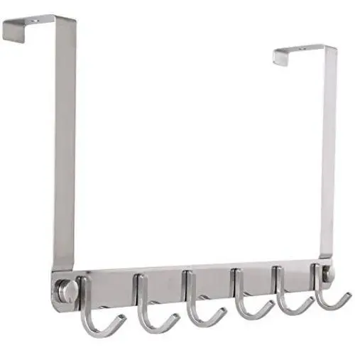 Dseap Over The Door Hook Hanger, Over The Door Towel Rack, for Coat Clothes Hat Towel Bathroom, Chromed Dseap Over The Door Hook Hanger, Over The Door Towel Rack, for Coat Clothes Hat Towel Bathroom, Chromed