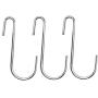 18 Pack ESFUN 4 inch Heavy Duty S Hooks Pan Pot Holder Rack Hooks Hanging Hangers S Shaped Hooks for Kitchenware Pots Utensils Clothes Bags Towels Plants