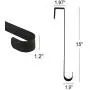 J&T Metal Wreath Hanger Over The Door Hook for Wreath Hat Clothes Holder 15 inch, Black J&T Metal Wreath Hanger Over The Door Hook for Wreath Hat Clothes Holder 15 inch, Black