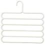 5pcs Random Color Multi-Purpose Clothes Hanger 5 Layers Pants Hanger Cloth Rack Multilayer Storage Scarf Tie Space-Saving Clothes Hanger