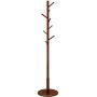 MC Wood Coat Rack Hat Stand Tree Clothes Umbrella Hanger Holder Organizer 8 Hooks