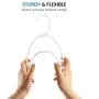 Premium Quality White Plastic Hangers (Pack of 30) Plastic Tubular Clothes Hangers with Notches, Heavy Duty Durable Ultra Thin Space Saving Pants Hangers, Standard Everyday Use Suit / Coat Hangers Premium Quality White Plastic Hangers (Pack of 30) Plastic Tubular Clothes Hangers with Notches, Heavy Duty Durable Ultra Thin Space Saving Pants Hangers, Standard Everyday Use Suit / Coat Hangers