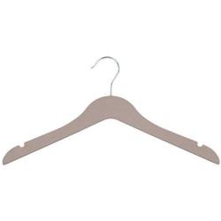 SAASNY Standard Plastic Hangers,30 Brown 38cm Plastic Non Slip 2 Notched Clothes Coat Garment Top Dress Hangers for Drying and Storage