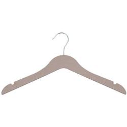 SAASNY Standard Plastic Hangers,20 Brown 38cm Plastic Non Slip 2 Notched Clothes Coat Garment Top Dress Hangers for Drying and Storage