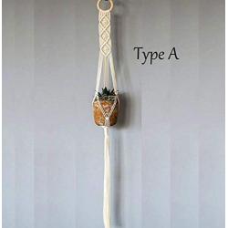 Macrame Plant Hanger || 100% Cotton Handmade || 39"-47" length