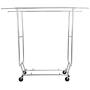Lucidz Rack Hanger Organizer Clothes Double Garment Rack Heavy Duty Grade Collapsible Clothing Rolling Indoor