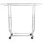 Lucidz Rack Hanger Organizer Clothes Double Garment Rack Heavy Duty Grade Collapsible Clothing Rolling Indoor