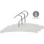The Great American Hanger Company White Rounded Wooden Baby Hanger, Boxes of 25 10 Inch Wood Top Hangers w/Chrome Swivel Hook for Infant Clothes or Onesie The Great American Hanger Company White Rounded Wooden Baby Hanger, Boxes of 25 10 Inch Wood Top Hangers w/Chrome Swivel Hook for Infant Clothes or Onesie