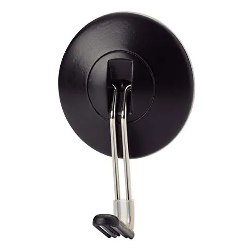 LIHIT LAB. Magnetic Bag Hanger (Hook), Holds up to 22 pounds, Black, 2.8" x 4.2" (A7594-24)
