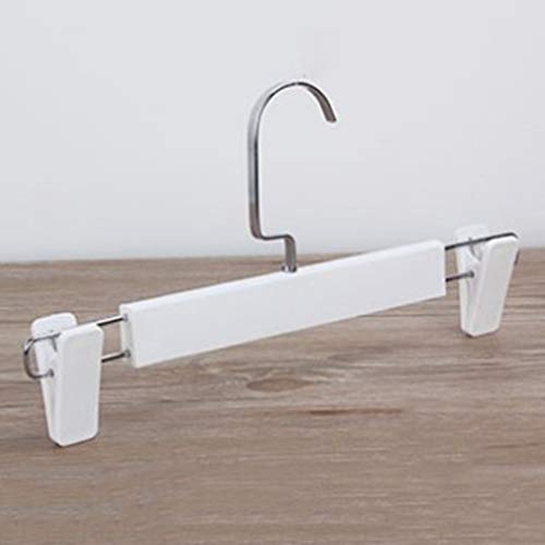 WZP Hanger,Household Drying Rack Pants Clip Drying Clothes Hook,Plastic Non-Slip Pants Clip Skirt Clip Hanger Easy to Clean/White/As Shown